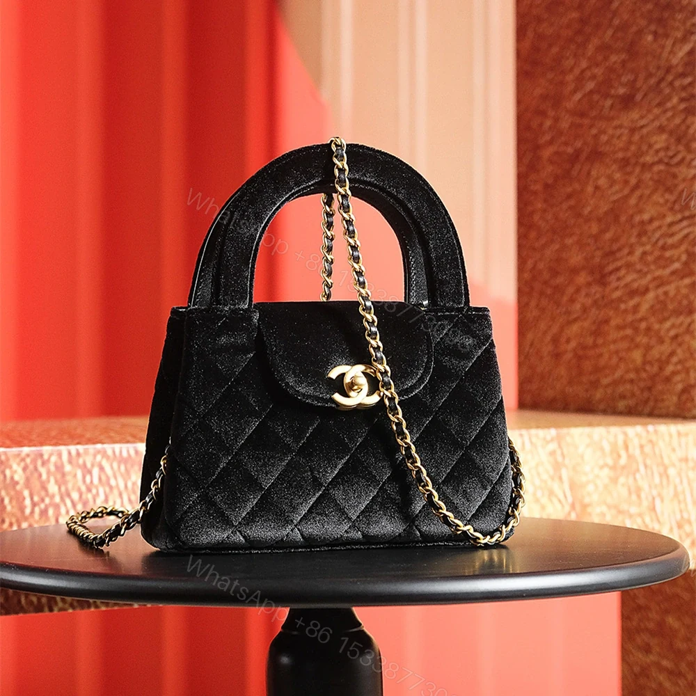View 3 of 高仿Chanel*24A系列AS4416絲絨Mini斜挎包免檢版
