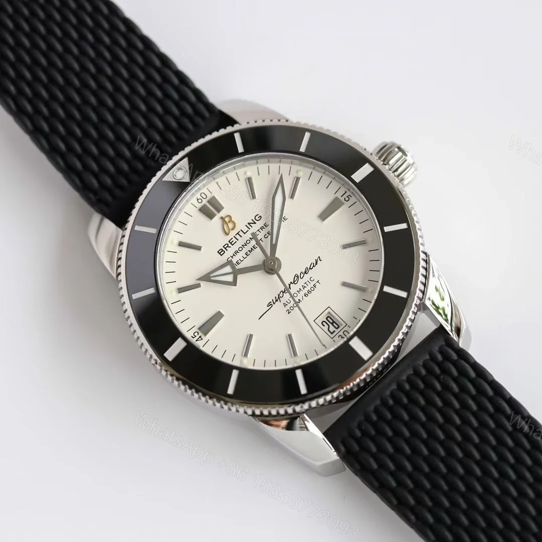 View 2 of Breitling Superocean Silver Replica 46MM Premium Rubber Strap Diver Edition AB202012.G828.256S.A20D.2