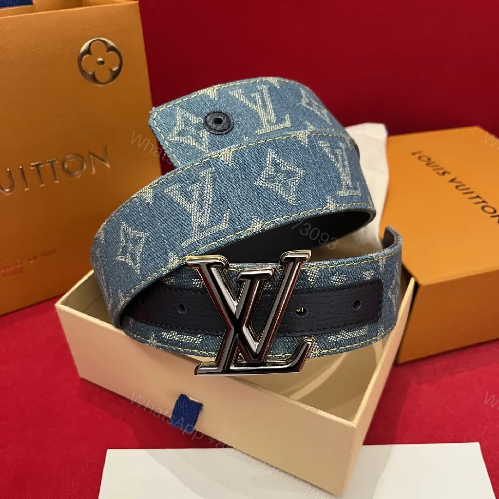 View 9 of Denim Monogram Belt: Modern Luxury, Everyday Versatility