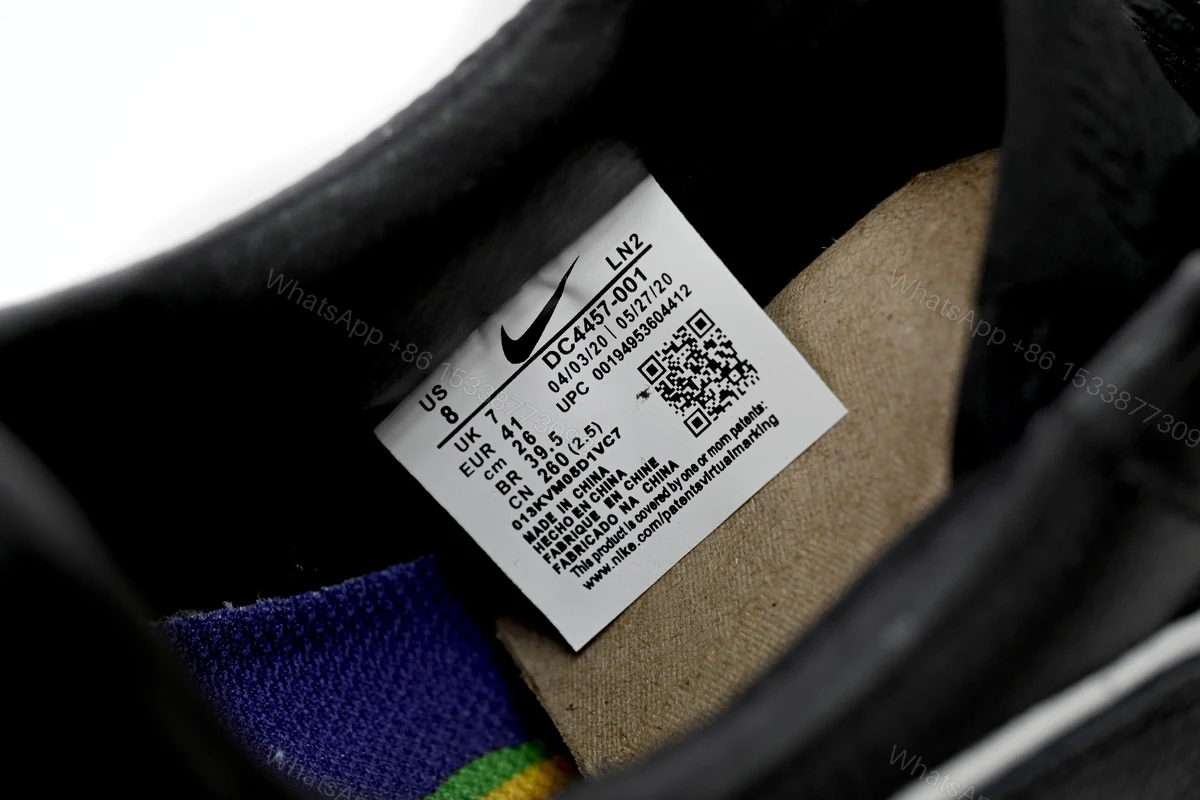 View 11 of CPFM x Nike Air Force 1 All Black DC4457-001(2020)