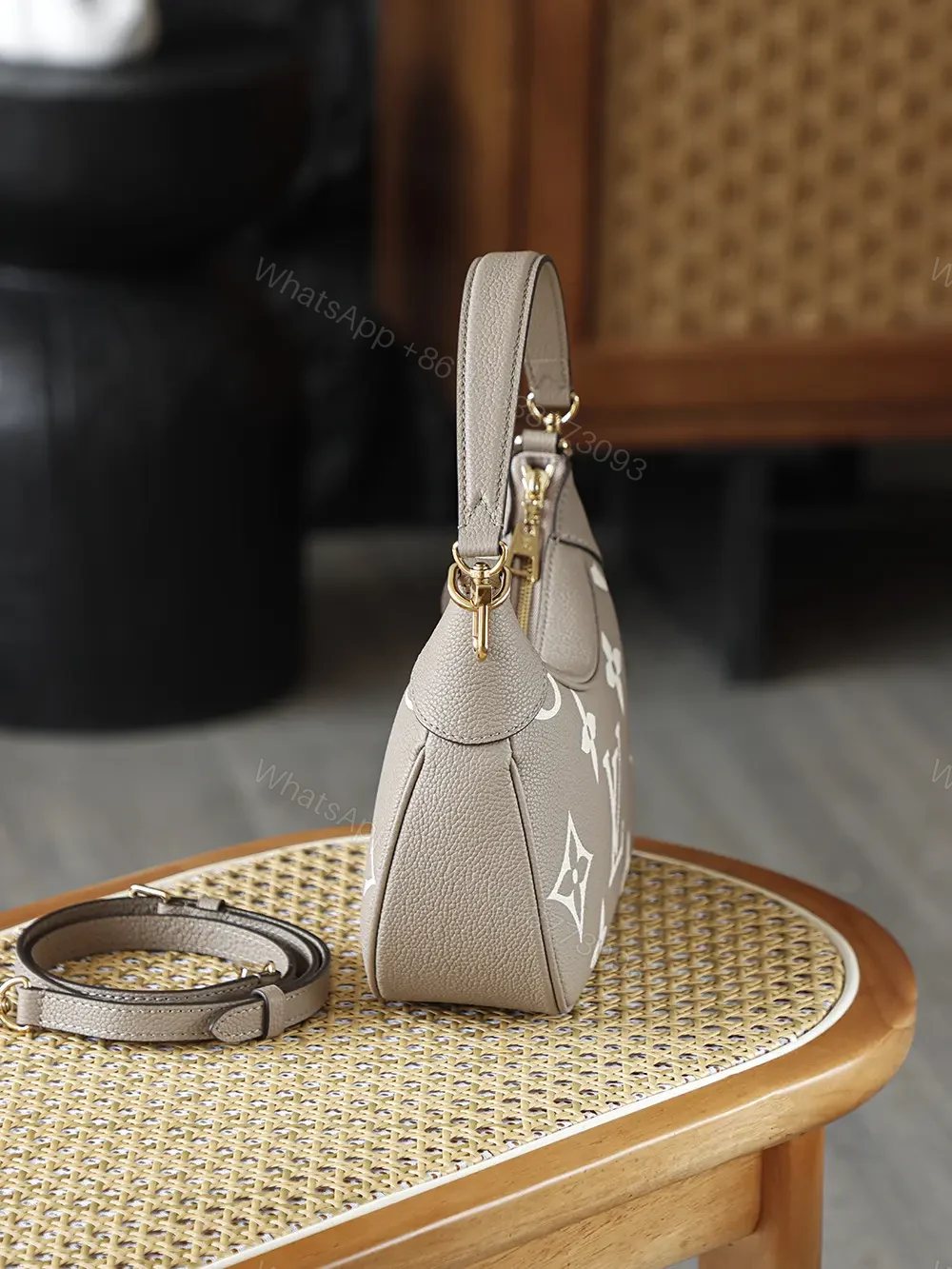 View 6 of Louis Vuitton Bagatelle Bicolor Monogram Empreinte Shoulder Bag