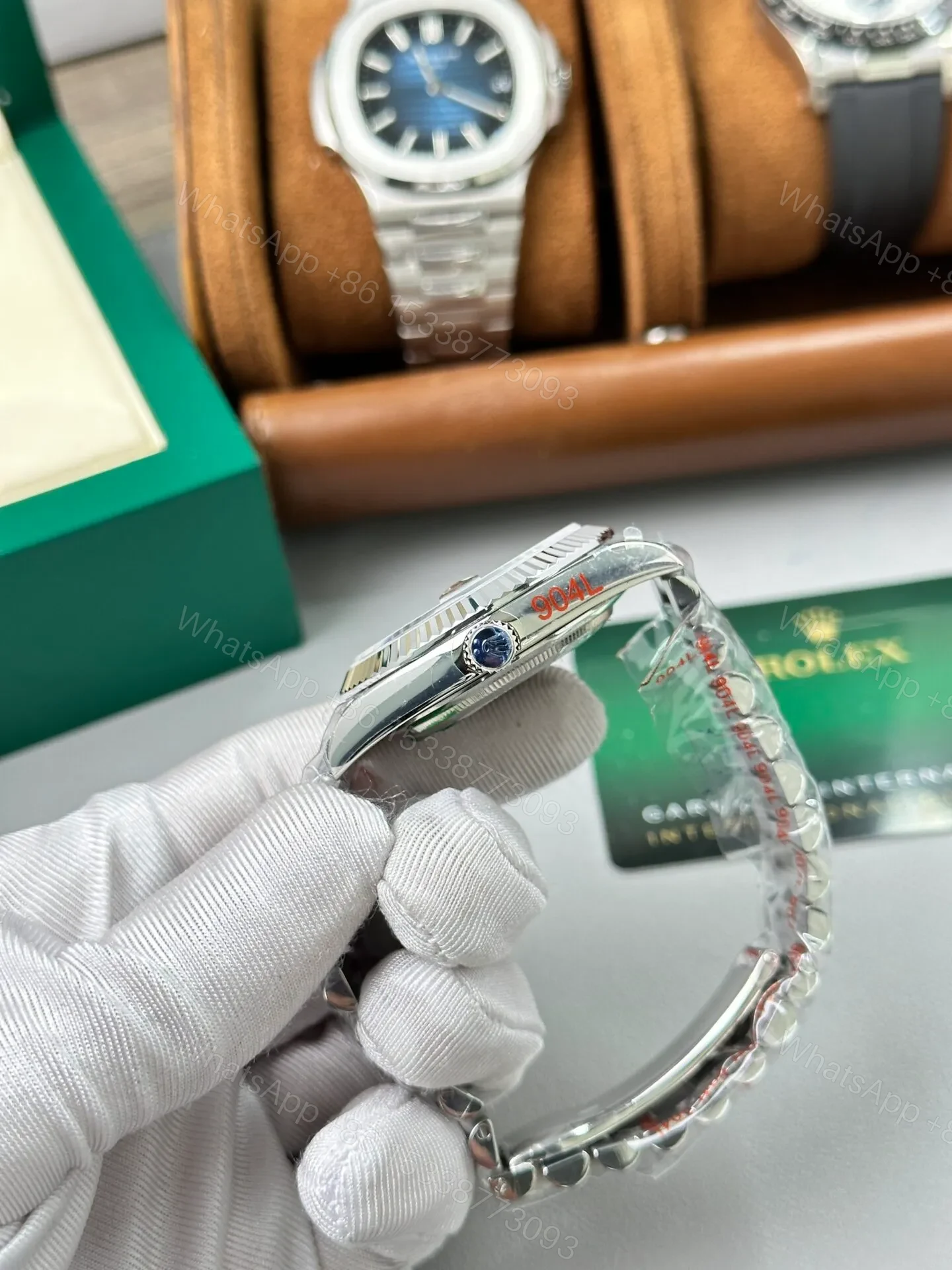 View 5 of Superclone Rolex Day-Date Bright Black Dial 228236-0003 40 mm