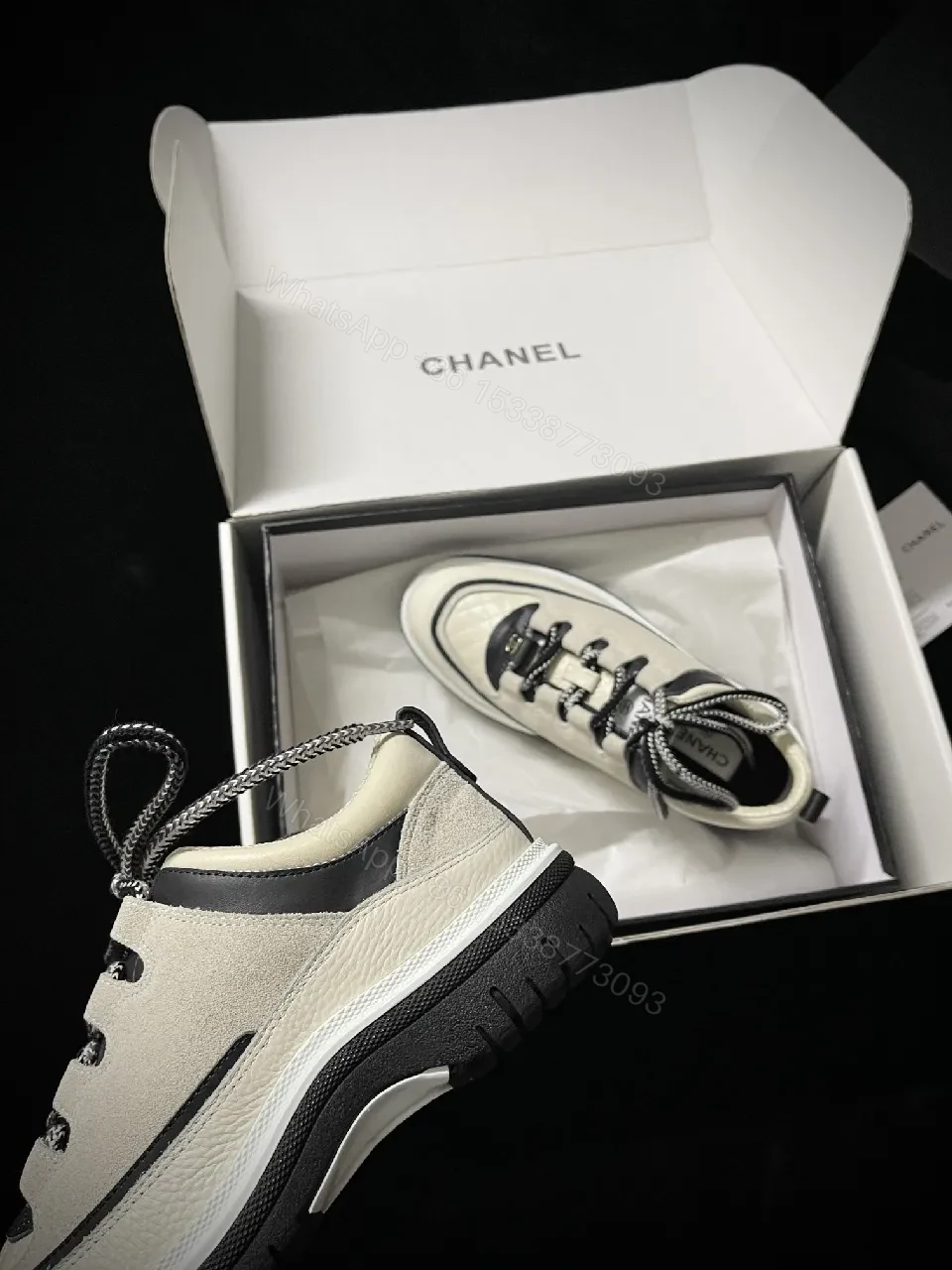View 2 of Crystalline Luxe Quilted Leather Sneaker, Everyday