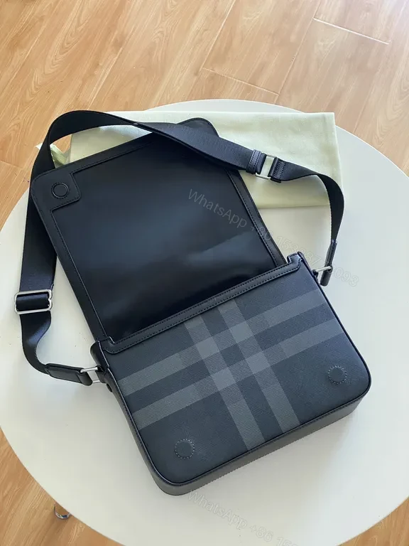 View 9 of Monochrome Check Crossbody â€“ Compact Luxury Bag