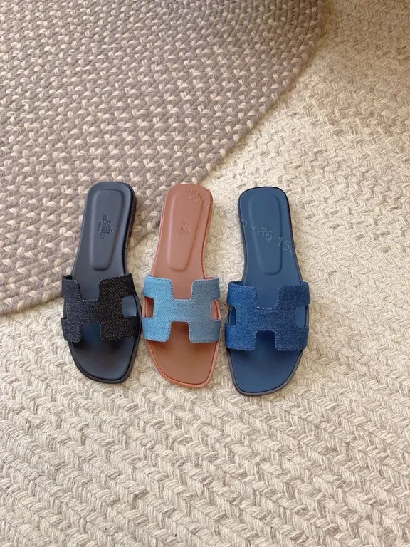 View 7 of HermÃ ̈s Oran H-Strap Sandals â€“ Calfskin Luxury, All-Day Comfort
