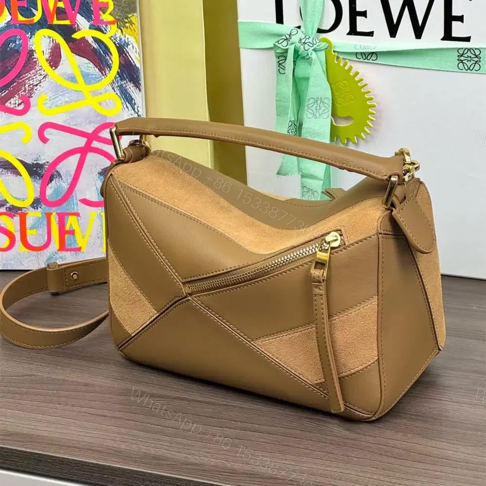 View 4 of 高仿Loewe*Puzzle系列3980單肩包橡木棕小號免檢版