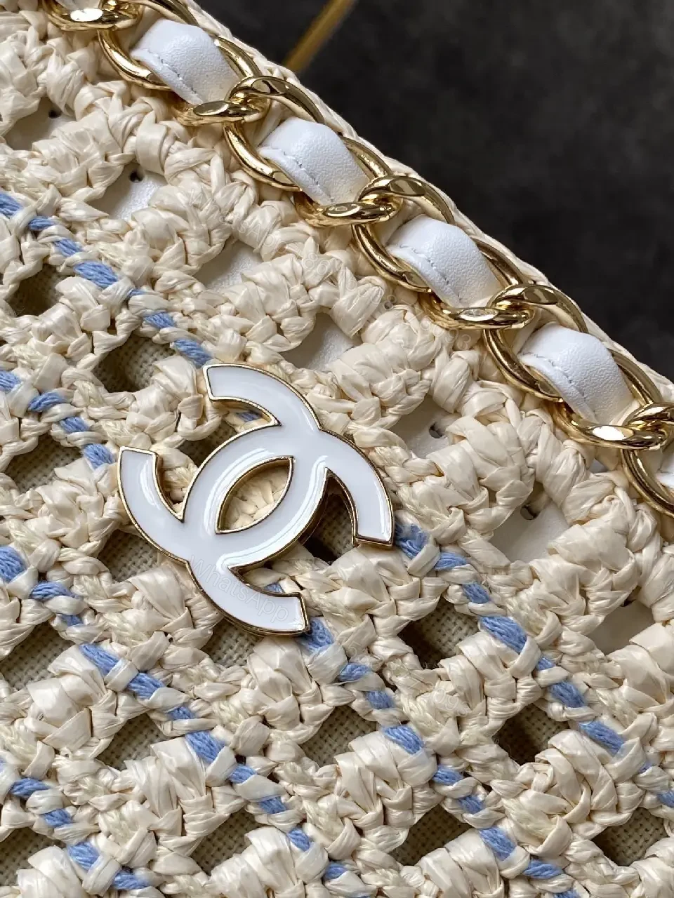 View 7 of Cream Crochet Tote, Lightweight, Designer-Inspired Luxury