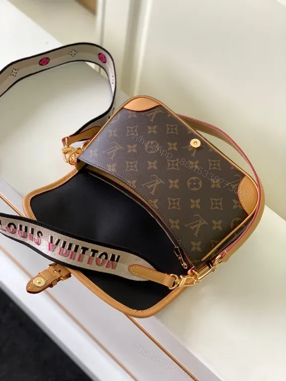 View 3 of Compact Monogram Crossbody: Luxury, Leather + Crossbody Bag