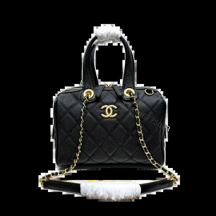 Chanel 25A Small Bowling Black Bag AS5578 — view 1