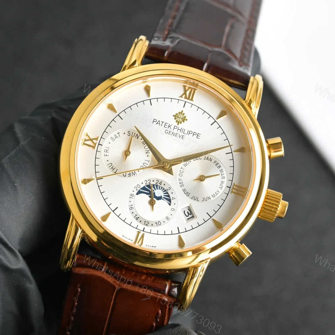 View 2 of Patek Philippe Perpetual Calendar Chronograph 5270 Yellow Gold Silver 5270J-001