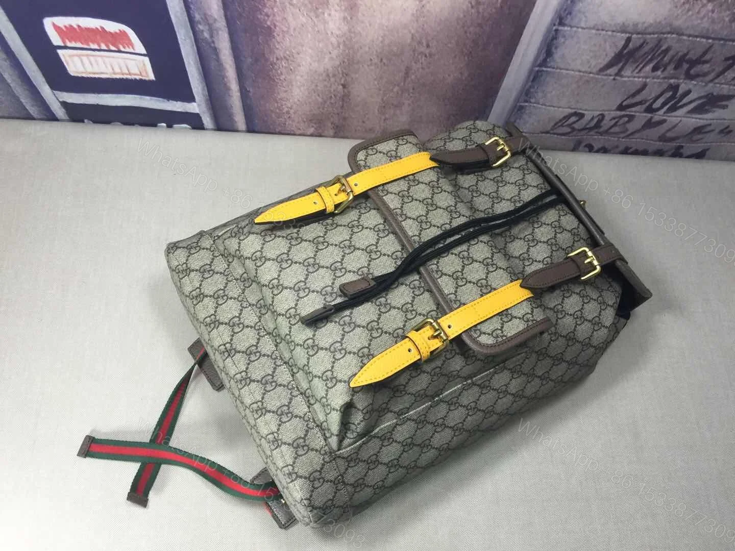 View 2 of Gucci Ophidia cloth backpack
