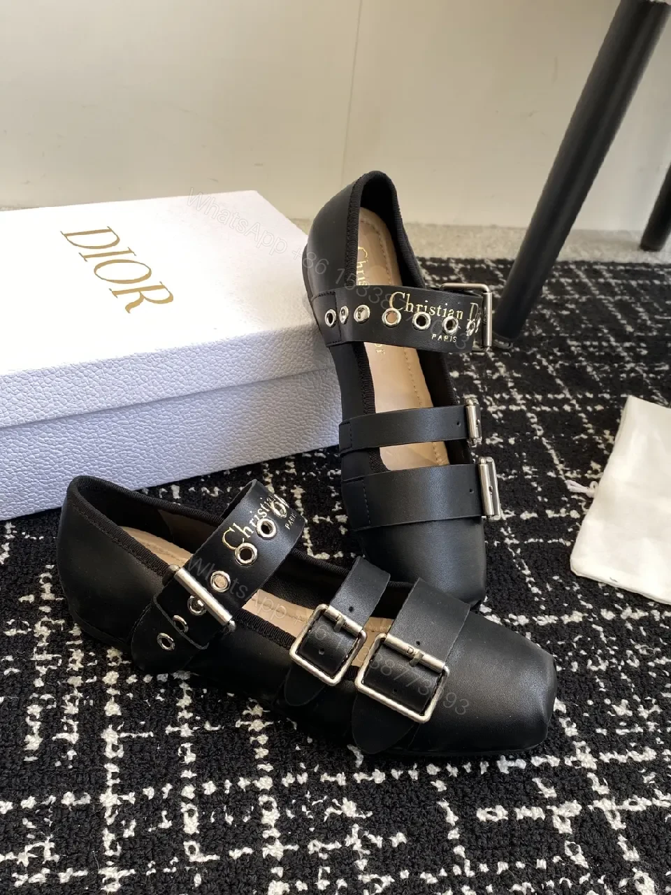View 2 of Bold Straps Leather Mules: High-Impact, Dior-Inspired Luxury