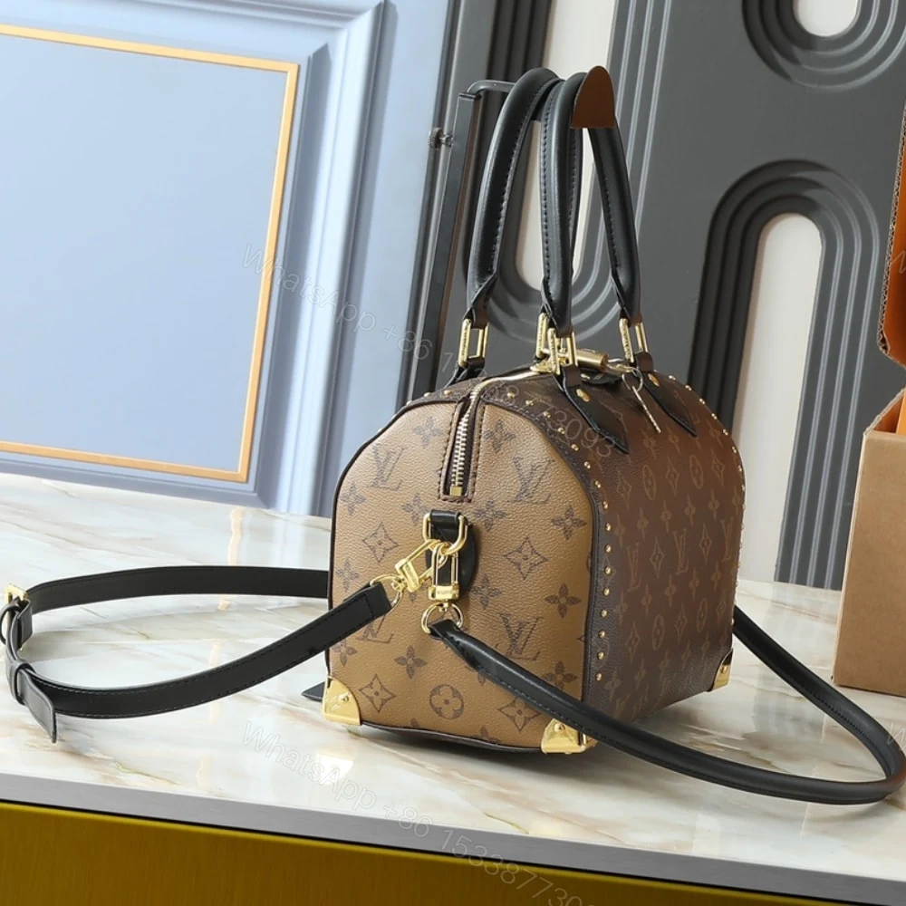 View 3 of Louis Vuitton Speedy Trunk Bag 25 Monogram Brown 27Cm M26181
