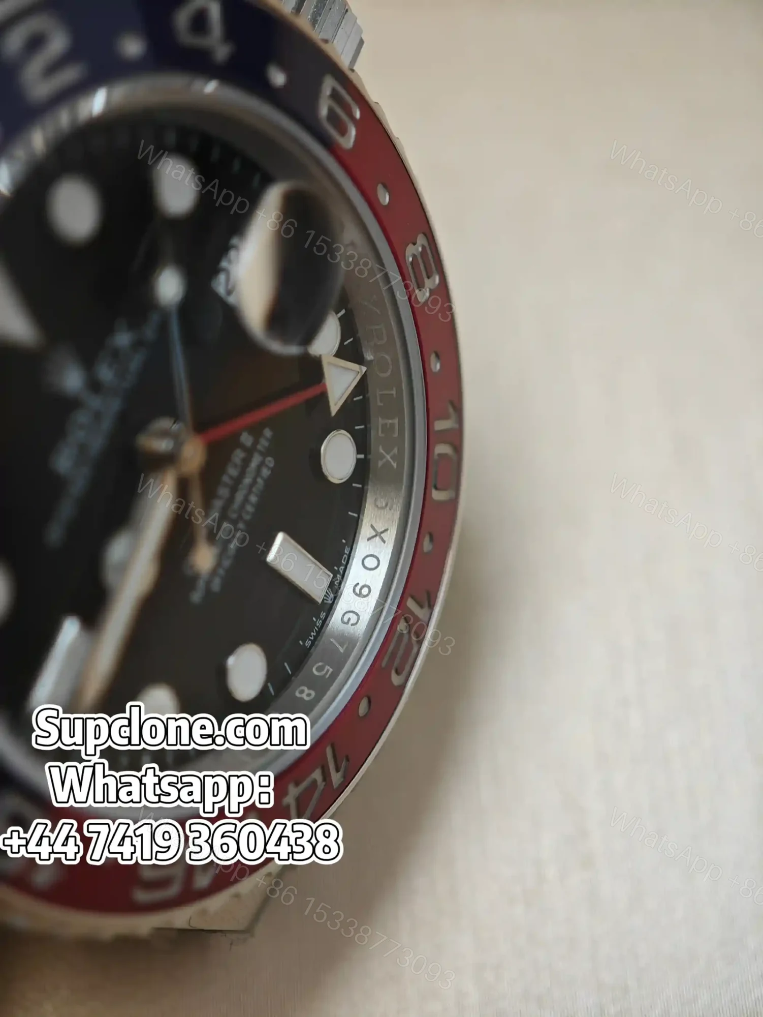 View 8 of Rolex Super Clone Watches 1:1 Pepsi GMT-Master II 126710BLRO Jubilee 3285 Movement V3