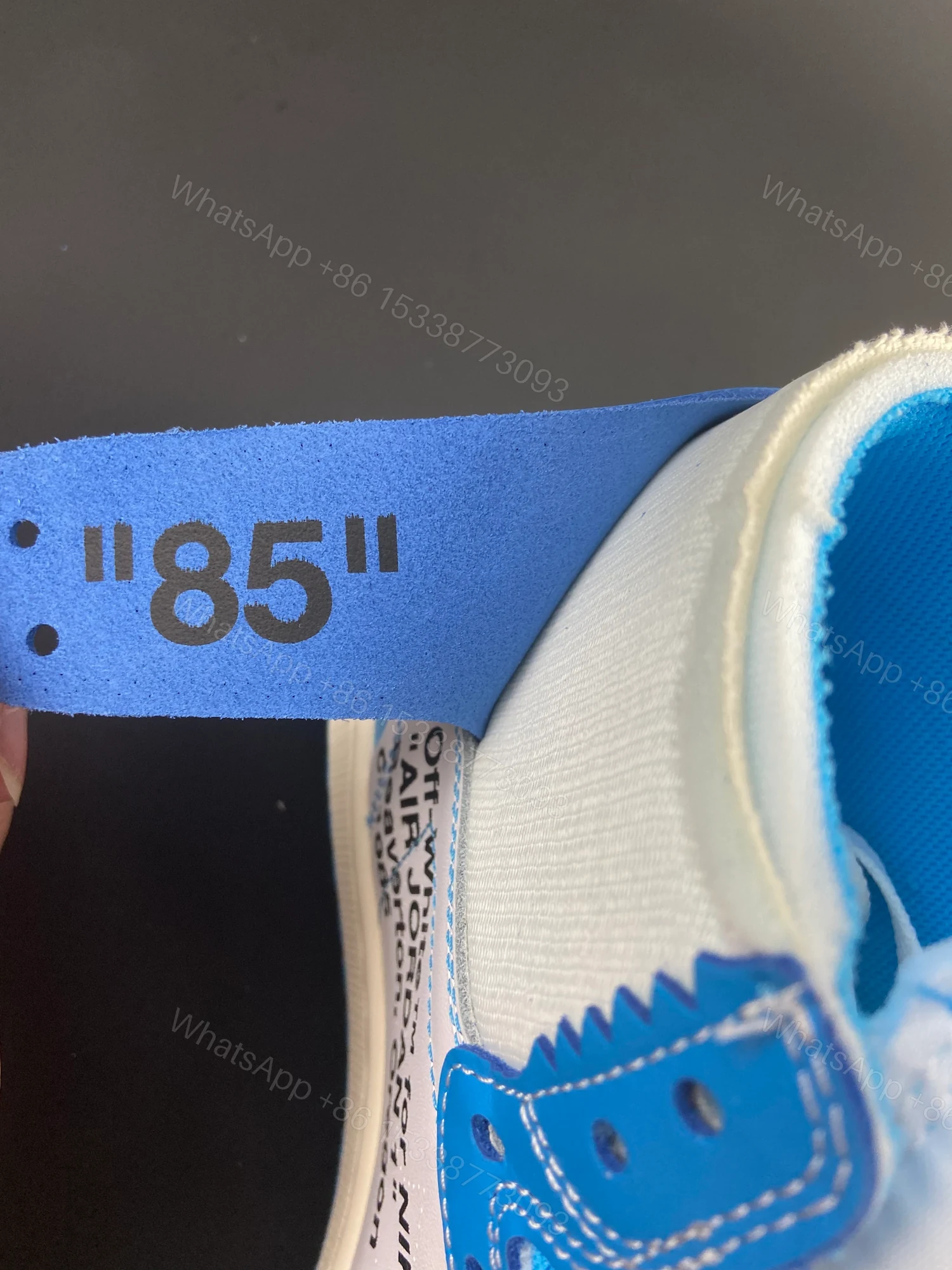 View 6 of Jordan 1 Retro High Off-White University Blue