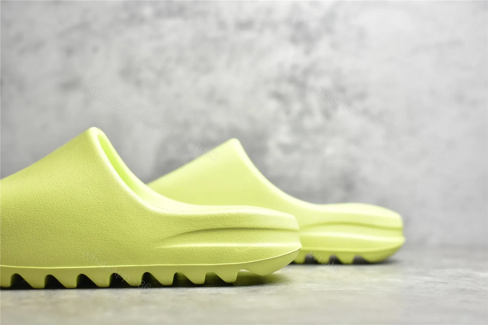 View 5 of UA Yeezy Slide “Glow Green” Reps