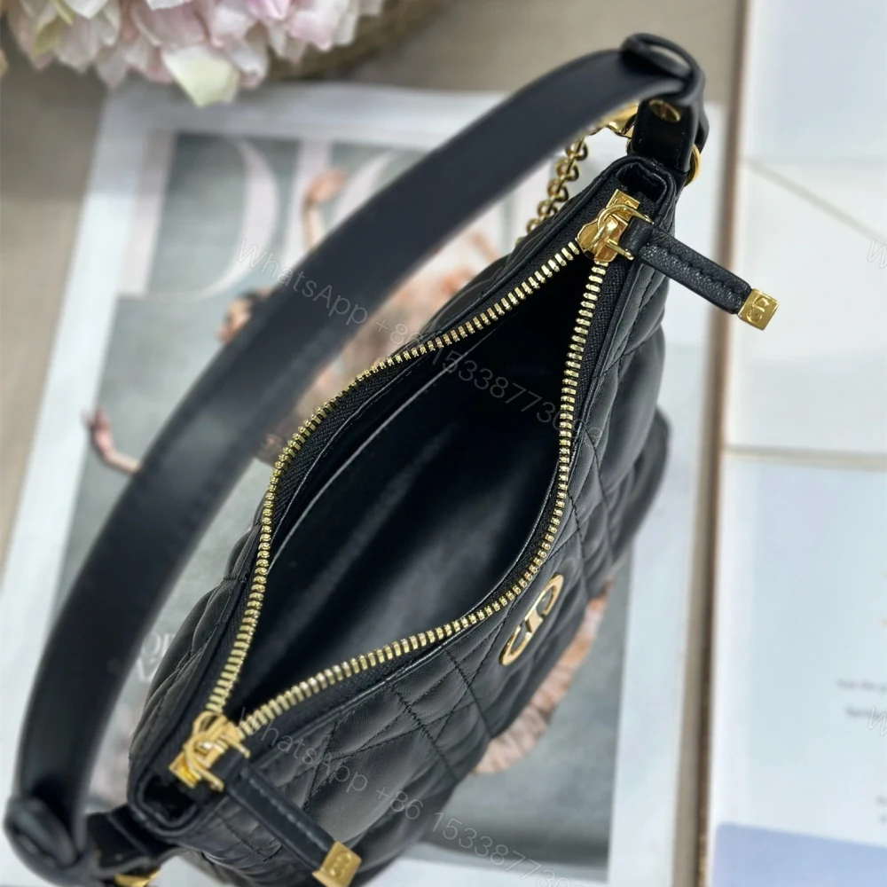 View 7 of 高仿Dior*MissCaro系列S5253M900小羊皮手提包Mini黑色免檢版