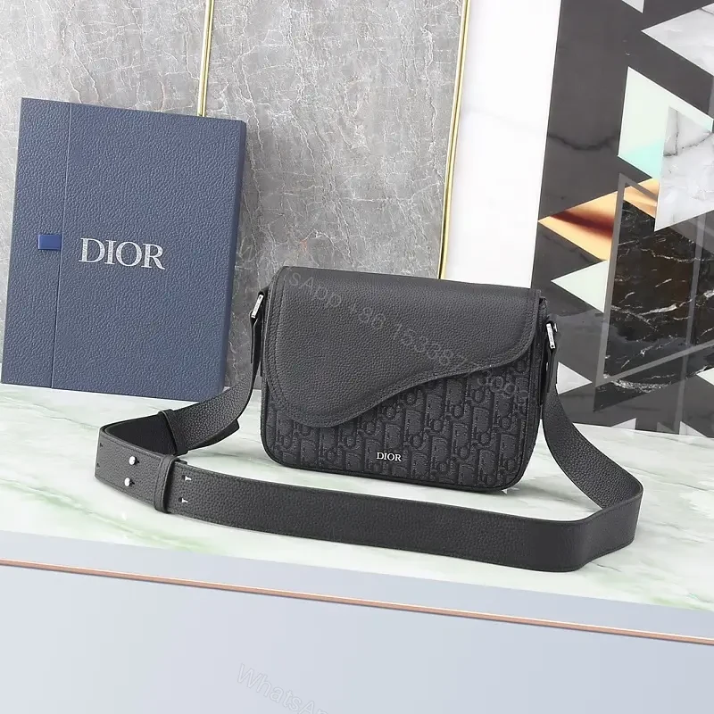 Minimalist Crossbody: Monogram Leather, Black, Modern Chic, Durable Ease, Bag — view 1