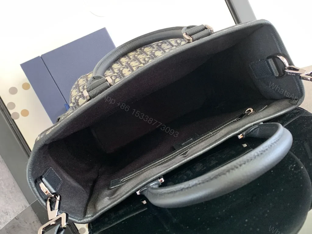 View 2 of Bold Monogram Backpack: Luxe Dior-Inspired Everyday Carry