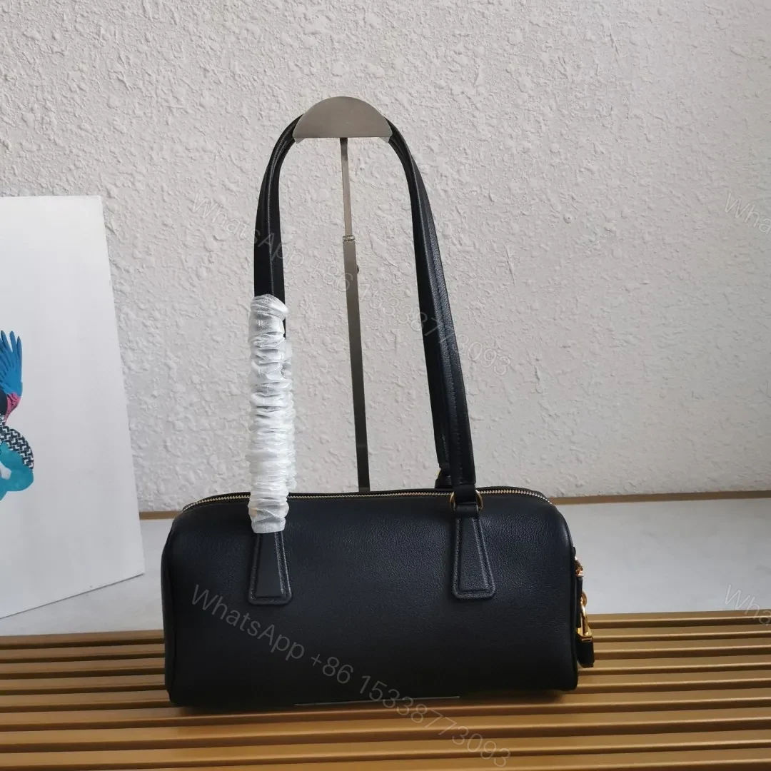 View 5 of Prada Black Medium leather top-handle bag with padlock