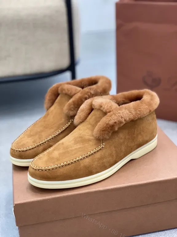 View 5 of Cozy Leather Mule Slippers: Suede & Shearling Luxury Slippers