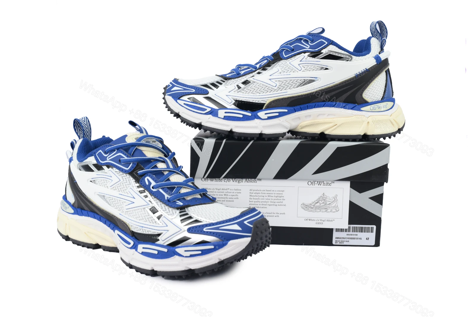 View 3 of OFF-WHITE Out Of Deep Blue White OMIA295F24 FAB00 10145
