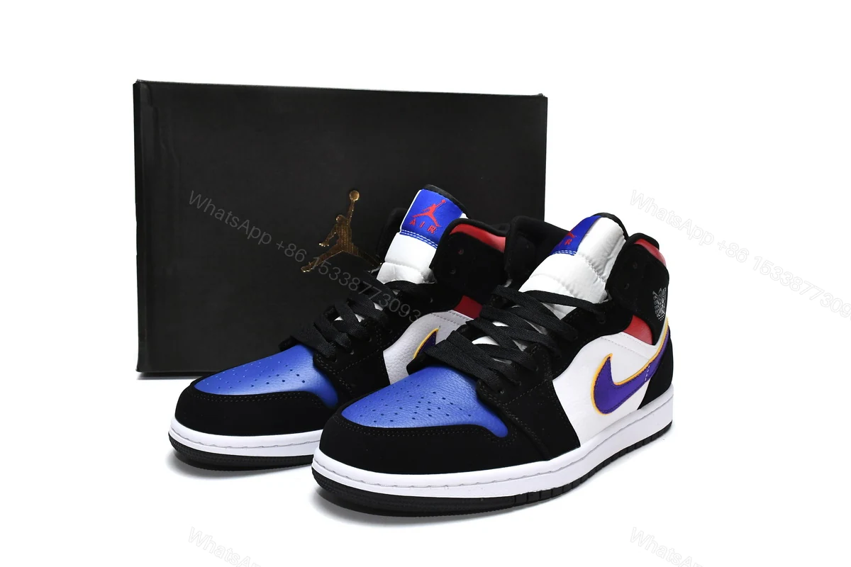 View 8 of Air Jordan 1 Mid Lakers Top 3 852542-005