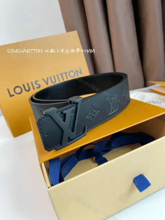 View 6 of Chic Black LV Belt 40mm â€“ Everyday Luxury Belt