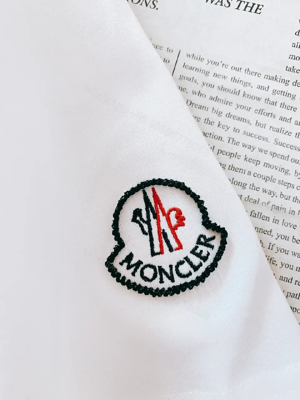 View 6 of White Cotton Logo Tee – Modern Luxury Essential T-Shirt