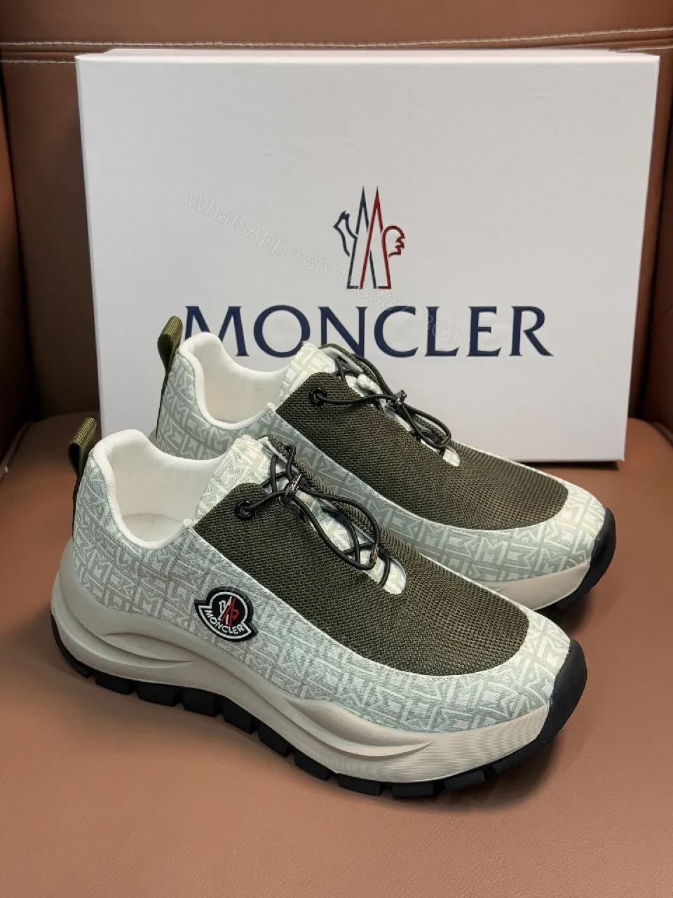 Chunky Knit Street-Tech Sneakers: Luxe Moncler-Inspired, All-Day Comfort — view 1