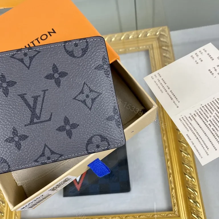 View 3 of Monogram Eclipse: Compact Wallet â€” Luxury, Minimalist, Bi-Fold