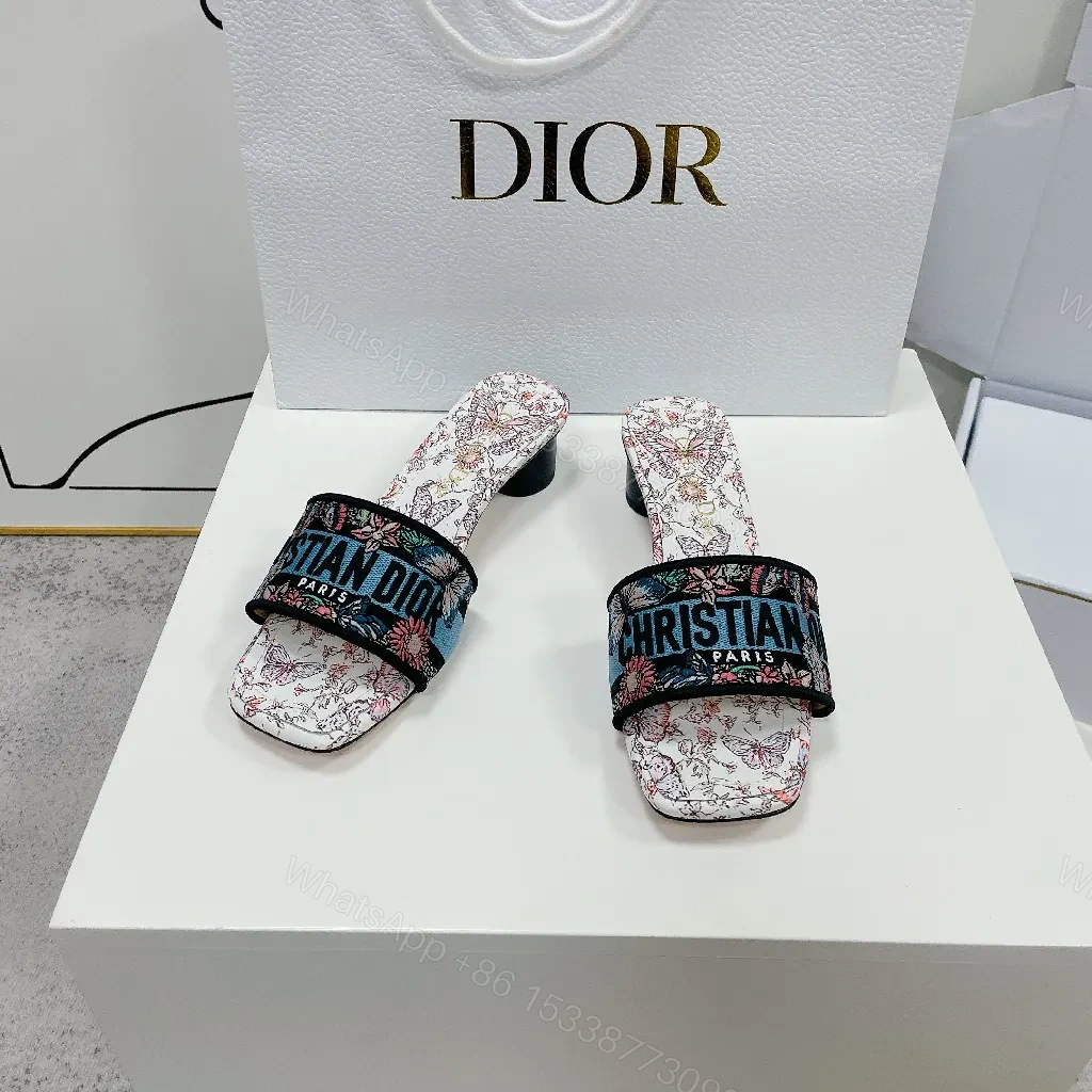 View 8 of Floral Slides + Satin Strap + Luxe Couture + Signature Logo Slide
