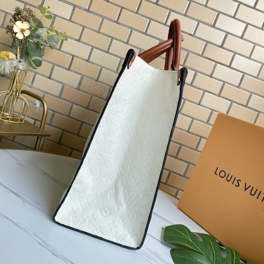 View 3 of Louis Vuitton Onthego GM White Bag 41Cm M44558