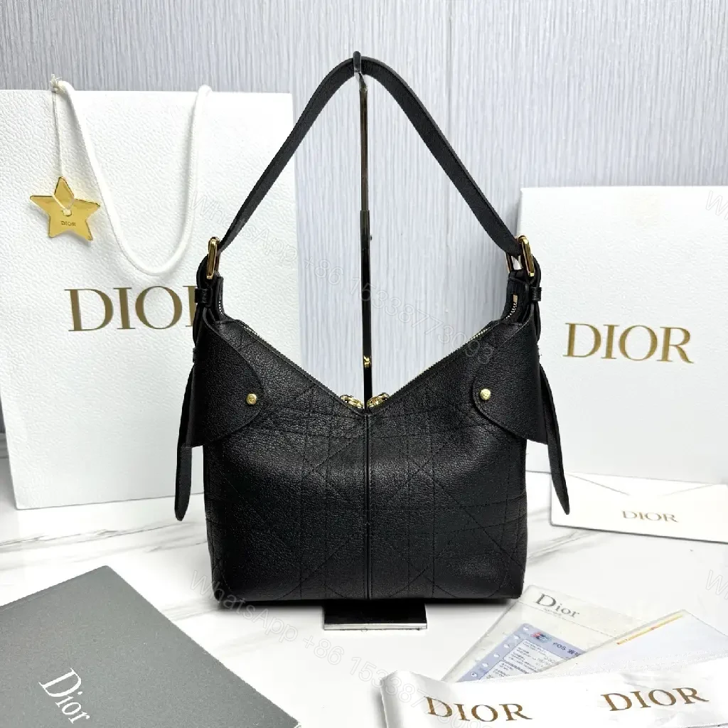 View 6 of Chic Structured Mini Bag Black Quilted Leather Gold Hardware