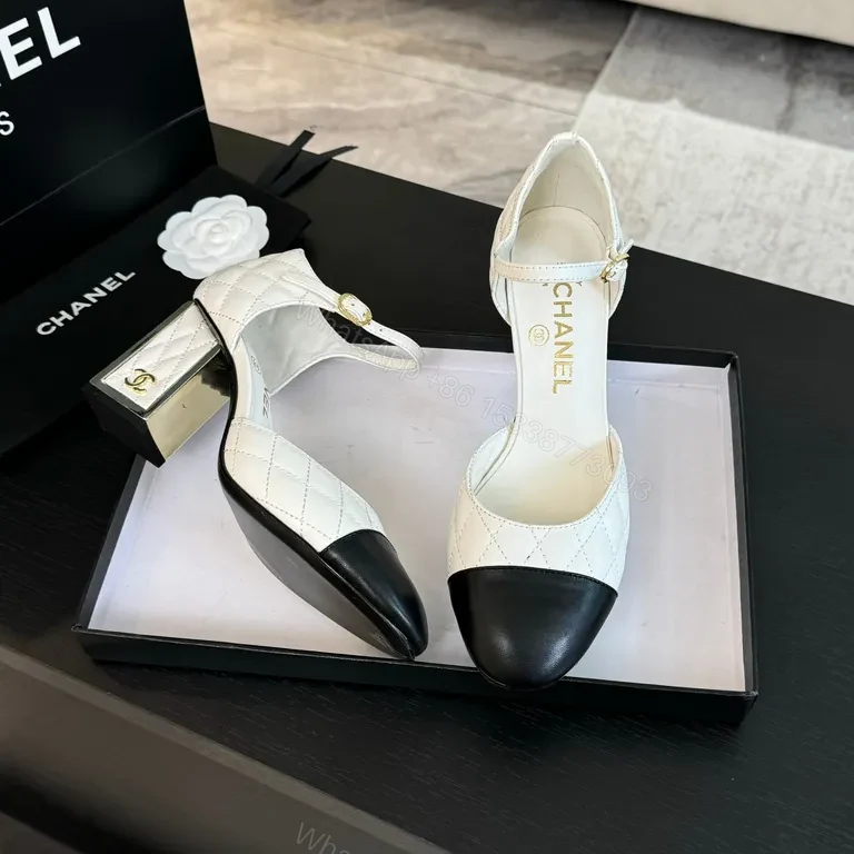 View 5 of Two-Tone Quilted Slingback Pumps - Lux Comfort Elevation