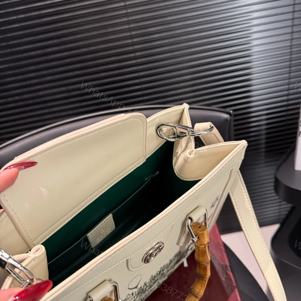 View 8 of Gucci Yuko Higuchi Diana Medium Tote Bag White 27Cm