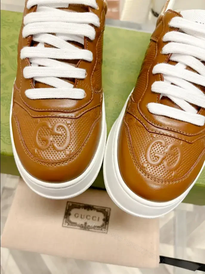 View 9 of GUCCI SCREENER GG SNEAKERS BEIGE AND EBONY ORIGINAL GG CANVAS – GC177