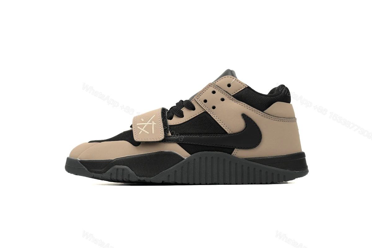 View 6 of Travis Scott x Air Jordan Cut The Check Brown Black FZ8117-214