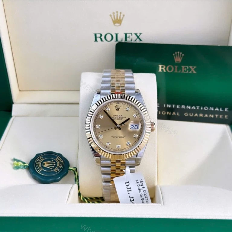 Datejust 41mm Gold Wrapped Super Clone Champagne Dial — view 1