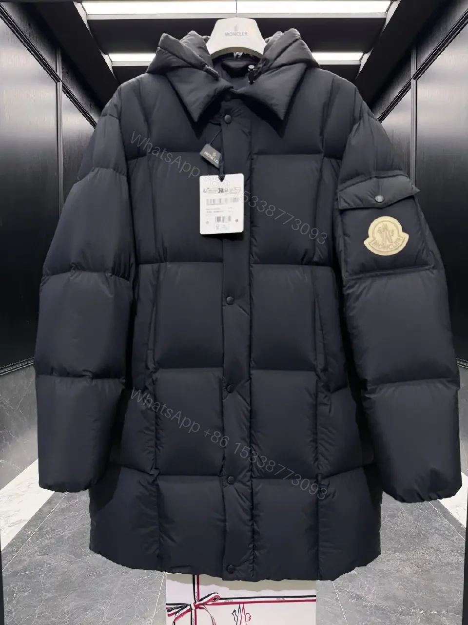 View 3 of Bold Insulated Puffer Coat with Subtle Detailing