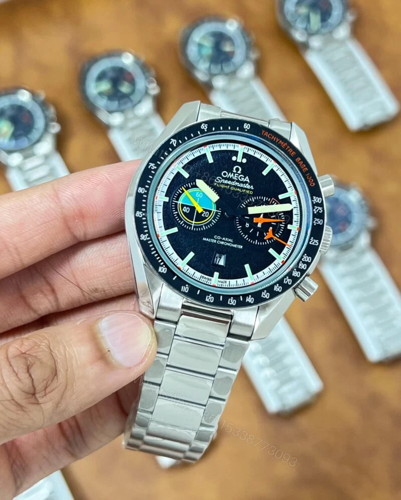 View 2 of Omega Speedmaster Pilot Series 10AA Black Dial Automatic 40mm