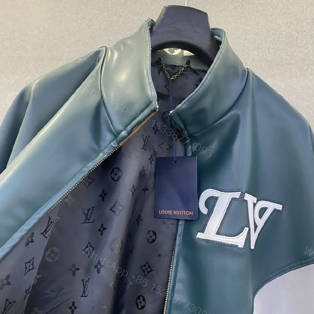 View 7 of Two-Tone Monogram Accent Jacket with LV Detail