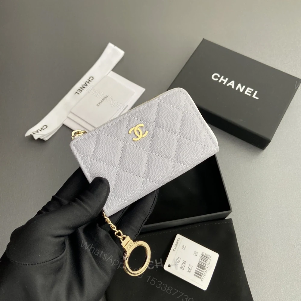 View 6 of 高仿Chanel*AP0223零錢包紫色魚子醬金扣免檢版