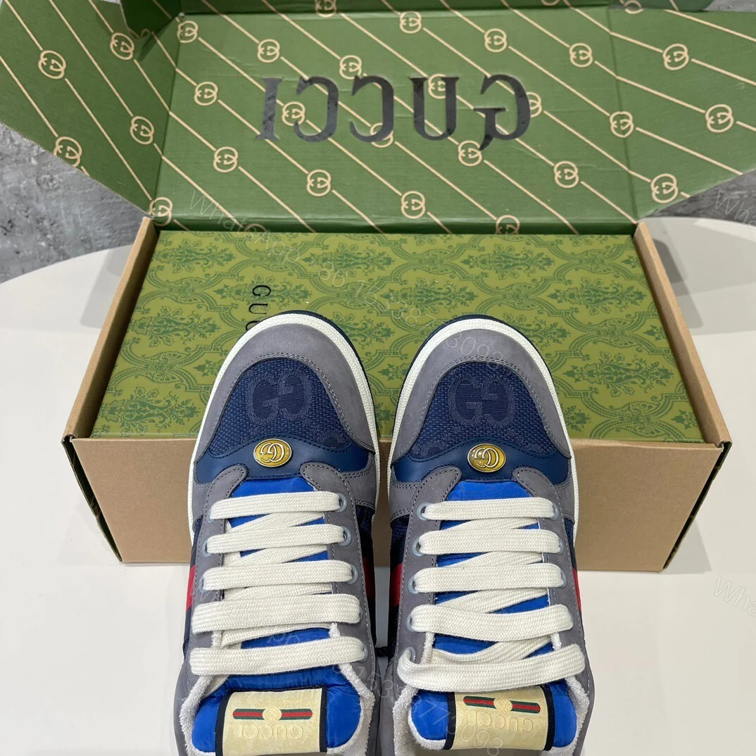 View 7 of Gucci GG Screener Sneaker Grey Suede