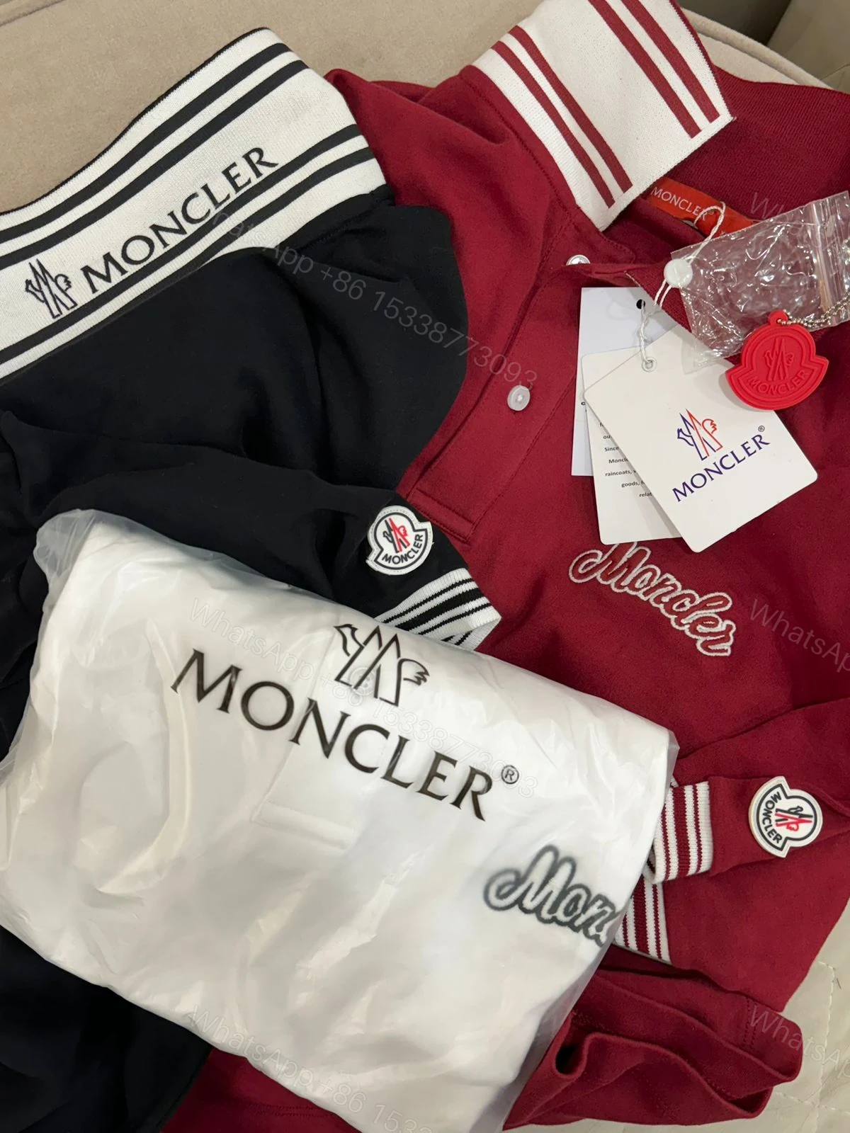 View 7 of FIRST COPY MONCLER LUXURY STYLE SUMMER LOOK POLO T-SHIRT