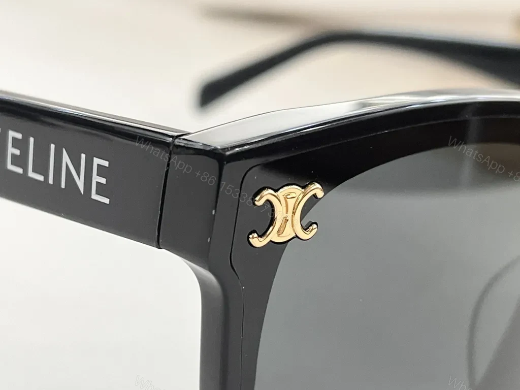 View 6 of Bold Square Black Acetate Sunglasses â€” Designer-Inspired Luxury