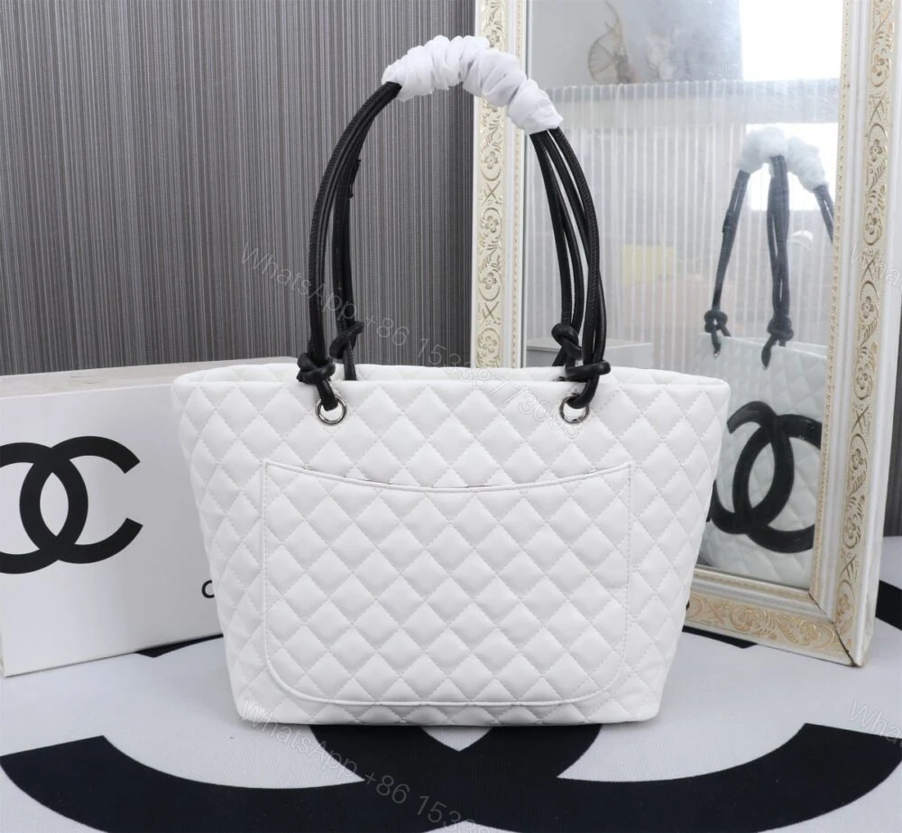 View 7 of Chanel Large Cambon Tote Bag Black White 41Cm