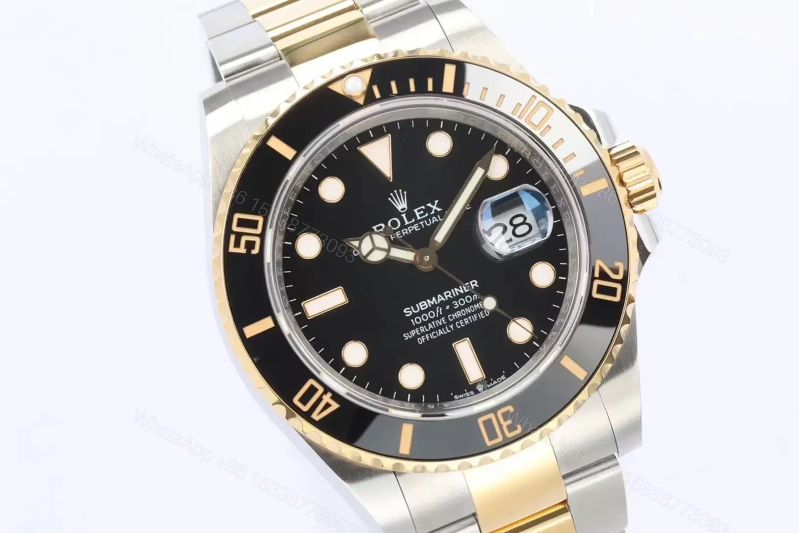 View 2 of Rolex Submariner Date 41 Stainless Steel Yellow Gold Black Dial Watch 126613LN-0002