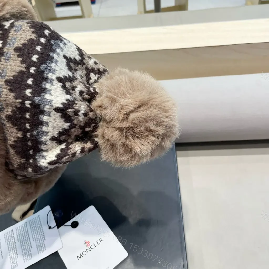 View 2 of Cozy Knit Beanie & Faux Fur Scarf Set - Luxurious Warmth