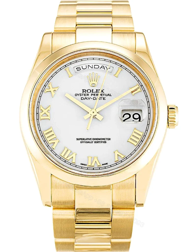 Replica Rolex Day-Date White Dial 118208 36 mm — view 1